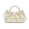 Bolso para Mujer 2026 Diseño de Nicho Perlado Nuevo Estilo de Gama Alta Plegado Bolso Nube Bolso de Mano de Perla Bolso de Hombro Bolso Cruzado