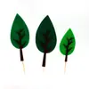 Decoración de Pastel Árboles del Bosque Bolas de Fieltro Árboles Manzana Verde Árbol de Navidad Palmera Accesorios para Hornear
