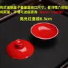 1 pieza se vende individualmente gaiwan de porcelana blanca alta pintado a mano para preparar té tapa roja tetera de porcelana azul y blanca juego de té gongfu de porcelana blanca accesorios