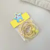 Set de Cintas para el Cabello Color Café con Leche Coreano, Bandas para el Cabello Simples y Elegantes, Anillos para el Cabello de Alta Elasticidad, Accesorios para el Cabello de Alta Gama