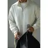 Sudadera de Algodón Suave Air con Cuello Semiabierto y Mangas Raglán Estilo Old Money para Hombre Otoño 2026 Camiseta Casual de Manga Larga