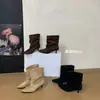 Primer Encuentro Botines de Gamuza Versátiles Estilo Nuevo 2026 para Mujer Botas Vaqueras de Moda