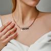 Colar de alfinetes europeu e americano transfronteiriço Moda feminina Criativa amor bebê Letra inglesa suéter corrente Colar de casal