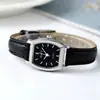 Reloj de cuarzo para mujer con esfera cuadrada retro, reloj de pulsera con correa de cuero de nicho, reloj versátil para estudiantes y para ir al trabajo, relojes de mujer al por mayor