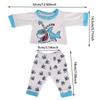 2024 nuevo 18 pulgadas muñeca American Girl accesorios ropa de una pieza con capucha 43cm muñeca de verano pijama de felpa