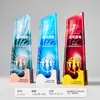 Trofeo de Cristal Personalizado y Medalla para Carrera de Relevos, Juegos Deportivos, Maratón y Campeonato de Carrera de Larga Distancia