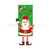 Decoração de Natal transfronteiriça mais vendida: bandeiras e faixas suspensas de formato especial, enfeites de porta do Papai Noel e do boneco de neve, decorações de parede e janela