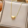 Colar de corpo inteiro em aço titânio de temperamento e personalidade, venda quente transfronteiriça, colar de corrente clavícula feminina com banho de ouro 18K, joia que não desbota