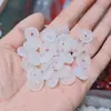 Pingente Redondo Pequeno de Ágata Vermelha, Preta e Branca Natural, Acessório Estilo Vintage, Componente para Pulseira, Materiais para DIY no Atacado