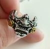Anillo Faraón Máscara Hombre y Mujer Superman Iron Man Europeo y Americano Transfronterizo Acero Inoxidable Acero Titanio Pareja Joyería de Mano