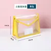 Bolsa para documentos transparente de botón a presión engrosada de fábrica directa con acabado de borde, bolsa de archivo de oficina PP impermeable y a prueba de polvo