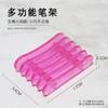 Soporte para Bolígrafos de Uñas 5 Compartimentos Almacenamiento de Bolígrafos para Salón de Uñas Escritorio Cristal Bolígrafo Pintado Portabolígrafos de Arrastre Herramienta Multifuncional