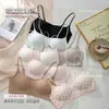 Ropa interior invisible sin costuras de escote bajo para mujer con tirantes finos, copas fijas, push-up, cómoda, transpirable, sujetador anti-caída