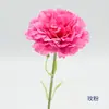 Flores Artificiales Día de la Madre Ramo de Claveles de Tallo Único y Corto Flores de Seda Artificial Decoración para el Hogar Sala de Estar Arreglo de Mesa Arte Floral