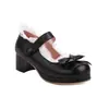 Nuevos Zapatos Casuales para Mujer con Cabeza Redonda, Lazo Dulce y Hebilla, Zapatos Perezosos, Zapatos de Tacón Medio para Mujer Fuente Primaria