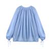 Amazon Comercio Exterior Transfronterizo Venta al por Mayor Ropa de Mujer 2025 Verano Nuevo Camisa de Moda con Cuello Zhongshan Decorada con Lazo