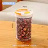 Bote para Té, Frasco Sellado, Recipiente Transparente de Grado Alimenticio para Té de Flores y Dulces, Bote de Plástico de Alta Estética a Prueba de Humedad