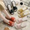 Pantuflas de madera para interiores, absorbentes del sudor y sin sabor, de lino para mujer, para las cuatro estaciones, antideslizantes, universales para parejas, para hombre.