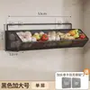 Estante de almacenamiento de pared para cocina, no requiere perforación, multifuncional, para almacenar cebollas grandes, jengibre y ajo, estante colgante de doble capa, estante para verduras y especias