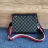 Z14-xadrez bolsa de ombro única quadrada masculina bolsa de mão mensageiro multifuncional couro xadrez bolsa da moda masculina bolsa feminina pu