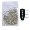 SS4-SS20 Tamanho Misto Fundo Plano Tamanho do Strass Redondo Adesivo Strass DIY Artesanato Acessórios Strass para Unhas