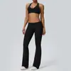 Conjunto de yoga estilo europeo y americano para mujer, secado rápido tipo nube, conjunto deportivo casual de dos piezas para correr y fitness 62724+62327