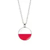 Copa del Mundo de Comercio Exterior 32 Países Collar con Bandera Colgante de Balón de Fútbol Collar para Hombres y Mujeres Cadena para Suéter Joyería Venta al por Mayor