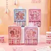 Nuevo Set de Cinta Washi Pegatinas Autoimpresas para Journaling Patrón de Alto Valor DIY Materiales para Caja de Regalo de Journal