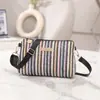 Bolsa Tejida de Paja Colorida de una Pieza para Dropshipping Bolsos para Niñas Tejido de un Solo Hombro Versátil Bolso para Mujer Bolso Cruzado Bolso Cuadrado Pequeño