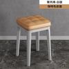 Silla de comedor apilable para el hogar, mesa y silla de comedor, taburete suave con bolsa, taburete de comedor de plástico simple, silla de lujo ligera y gruesa para sala de estar y comedor.