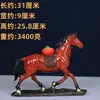 Estatueta colorida de cavalo de cobre, ornamento de cavalo Tang de cobre puro, item de artesanato, decoração colorida de cobre para casa e sala de estar, decoração de mesa, presente
