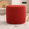 Banqueta para Cambiar Zapatos en la Entrada de Casa, Taburete Pequeño de Moda, Banco Creativo Simple con Forma de Dado, Taburete para Sofá de Sala de Estar, Reposapiés de Madera Maciza