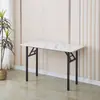 Mesa de puesto largo al por mayor transfronteriza Mesa rectangular moderna simple Mesa plegable de aprendizaje, escritura, comedor para alquiler
