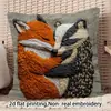 Funda de almohada con estampado de animal popular de Temu transfronteriza Cojín suave personalizado para sofá Funda de almohada decorativa para el hogar y el dormitorio