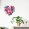 Pegatinas de Pared Electrostáticas de Flores de Amor Sin Pegamento Removibles Pegatinas Decorativas para Ventanas de Vidrio Pegatinas de Pared con Fondo de Flores Románticas
