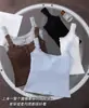 Lencería de algodón acanalado, ribete sexy de encaje, hermoso camisón para la espalda, sin costuras con copas en el pecho, adecuado para usar como capa base o como prenda exterior.