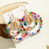 Pendientes de Joyería Transfronteriza Estilo Bohemio de Playa Personalizados de Concha y Estrella de Mar Pendientes para Mujer Pendientes de Estilo Retro para Vacaciones