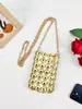Bolsa transversal de metal dourado com disco embellished estilo europeu e americano para mulheres, bolsa de celular vintage francesa com contas feitas à mão para noite