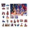 Calendário de Contagem Regressiva de Natal para Grupo de Meninas Caçadoras de Kpop Transfronteiriço Caixa Surpresa Pingente Plano de Acrílico Decoração de Árvore de Natal