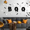 Transfronteiriço 3D Halloween PET fantasma morcego adesivos de parede decoração de férias janela Garagem DIY adesivos de parede de plástico