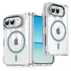 Para iPhone Duo Funda de Teléfono Transparente Apple 18 Pantalla Plegable Dos en Uno Magnética Anti-caídas Funda Protectora