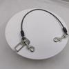 Cadena de Cinturón de Seguridad para Mascotas para Perro Pequeño, Correa de Cable de Acero para Perro Grande, Correa Extensible Anti-Mordida para Paseo de Perro al Aire Libre