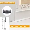 Rodapié Empotrado de Aleación de Aluminio con Yeso Pre-Empotrado, Zoclo de Piso en Forma de L, Rodapié Metálico Empotrado Invisible Oculto en Forma de H