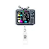 Porta-credencial retráctil automático 360 grados transfronterizo con clip para tarjetas de identificación del personal del hospital.