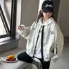 Chaqueta de Primavera y Otoño para Niñas 2026 Nueva Linda Sudadera con Cremallera de Dibujos Animados Chaqueta Holgada para Niñas