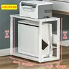 Prateleira de Armazenamento de Rack para Gabinete de Computador Multicamadas para Mesa de Escritório Doméstica, Rack de Armazenamento de Impressora de Dois Níveis