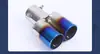 Punta de Escape de Coche de Venta Caliente Transfronteriza, Tubo de Escape de Doble Salida, Tubo de Escape Modificado, Silenciador de Acero Inoxidable