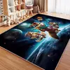 Tapete de Veludo Cristal para Sala de Estar de Desenho Animado Infantil Tapete de Chão para Sala de Estar Tapete Impermeável para Engatinhar Bebê Chão para Quarto Área de Leitura ao Lado da Cama