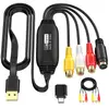 Tarjeta de Captura RCA a USB/USB-C Transfronteriza S-Video+AV Señal Monitoreo de Video Grabación de Datos Cable de Captura