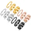Anillos Frosted de Acero Inoxidable Nuevos Transfronterizos, Joyería de Moda Simple y a la Moda Estilo Ins, Anillos de Pareja